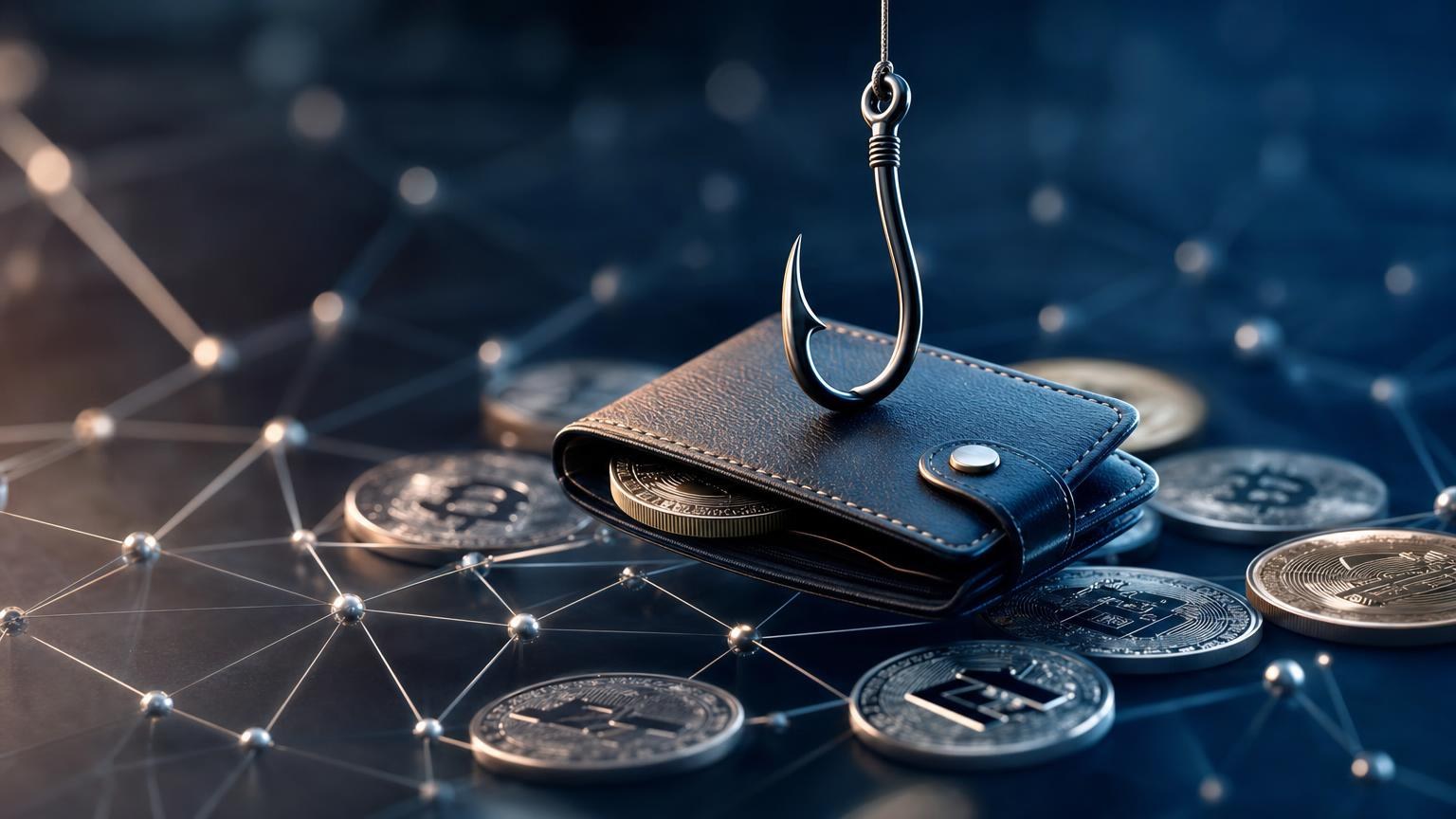 A user checking a crypto service’s domain, wallet request, destination address, and security prompts before approving a transaction